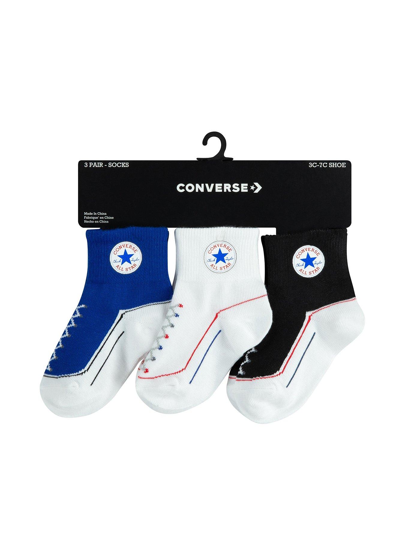 2022 Converse Sales 61% Toddler | Quarter Younger Top-Selling 3pk Up Chuck Infant